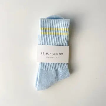 LE BON SHOPPE - Boyfriend Socks - Pastel Sky