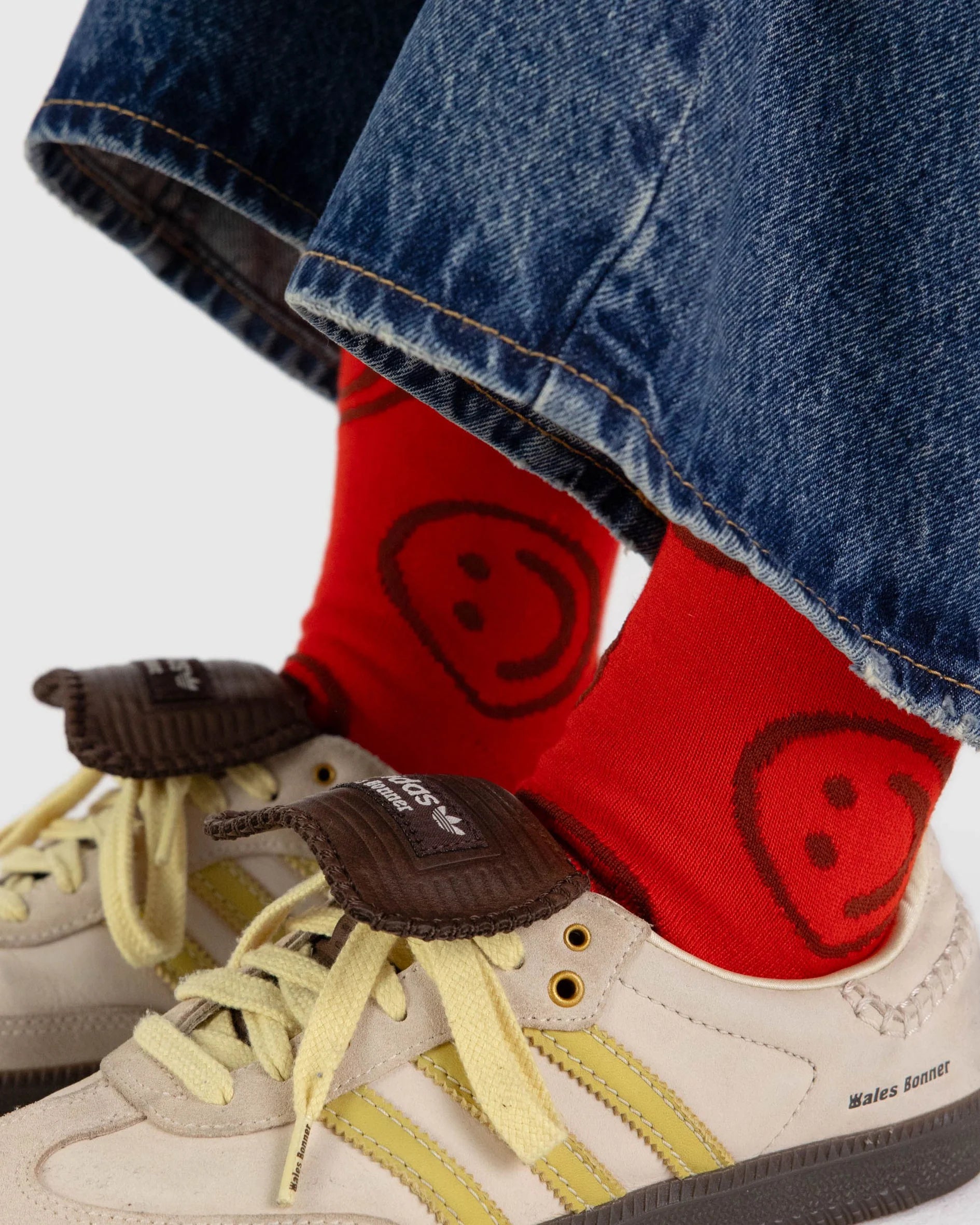 BAGGU Crew Sock - Red Happy