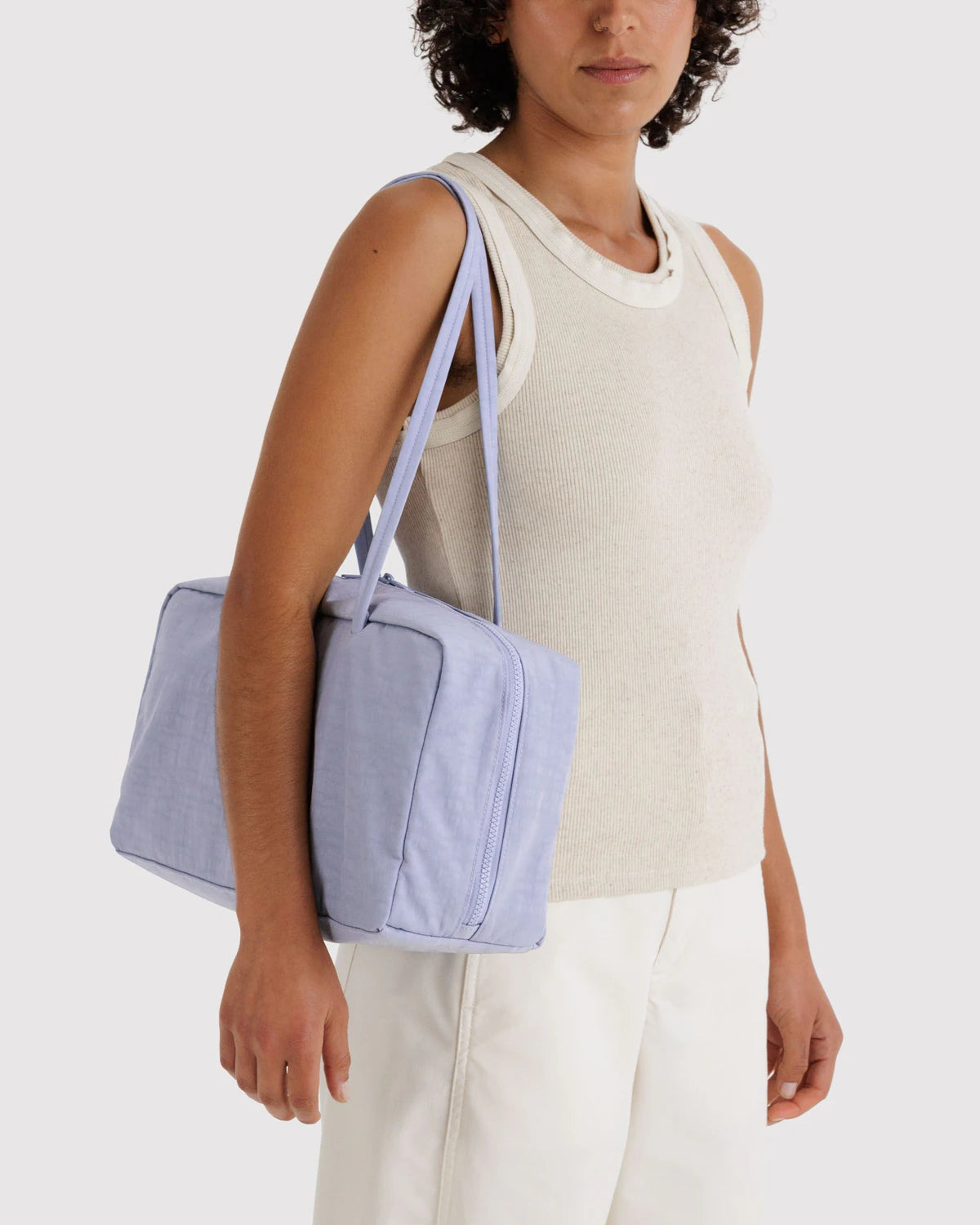 BAGGU - Medium Nylon Bowler Bag - Mist