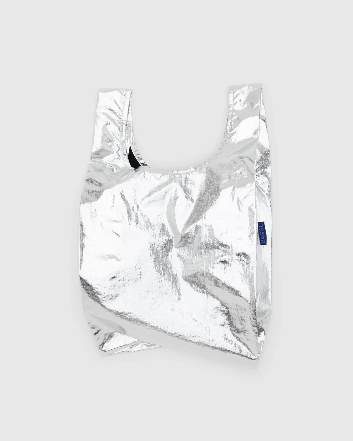 BAGGU Baby Bag Metallic Silver