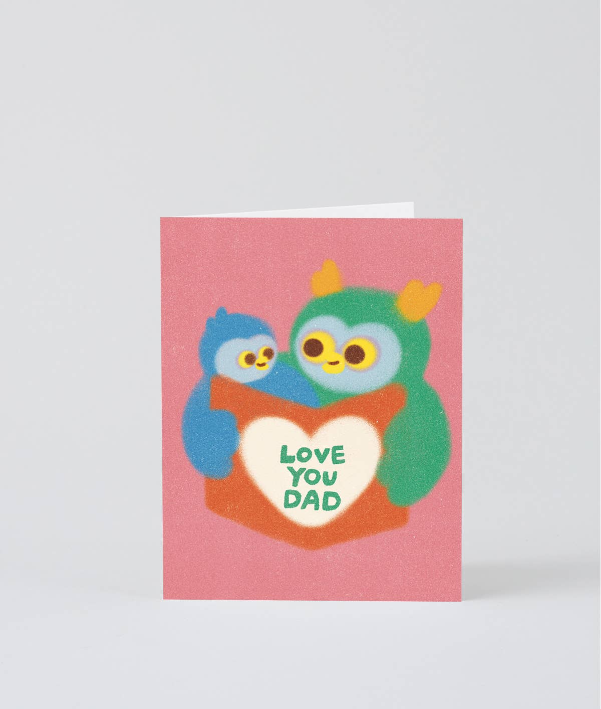 WRAP - Love You Dad Owls Greeting Card