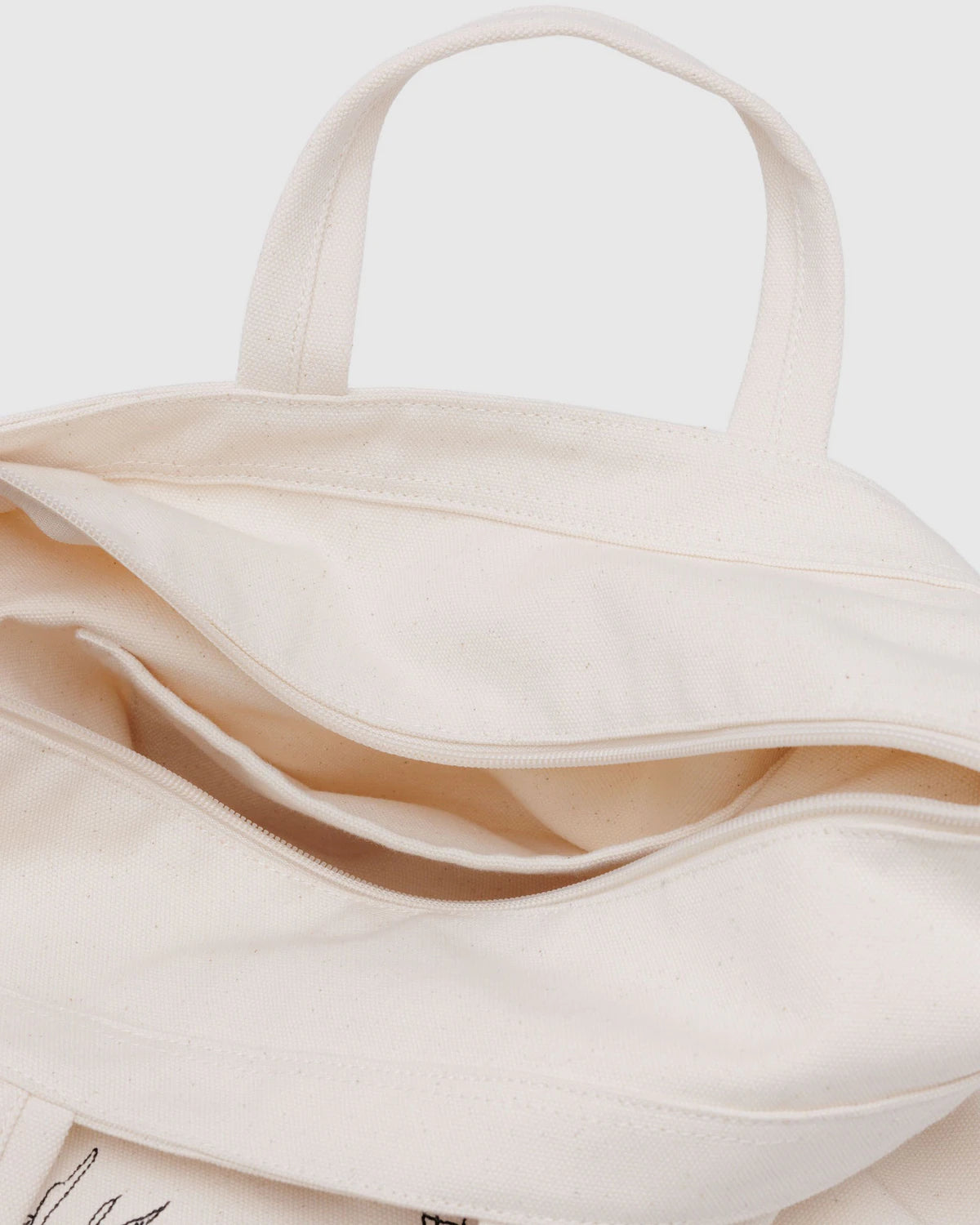 BAGGU - Horizontal Zip Duck Bag - Embroidered Shells