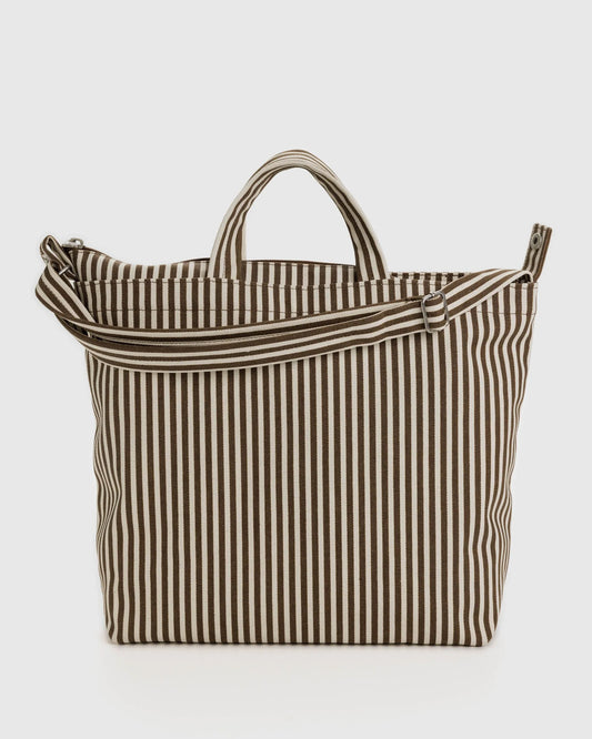 BAGGU |Horizontal Zip Duck Bag Brown Stripe Bag Baggu   