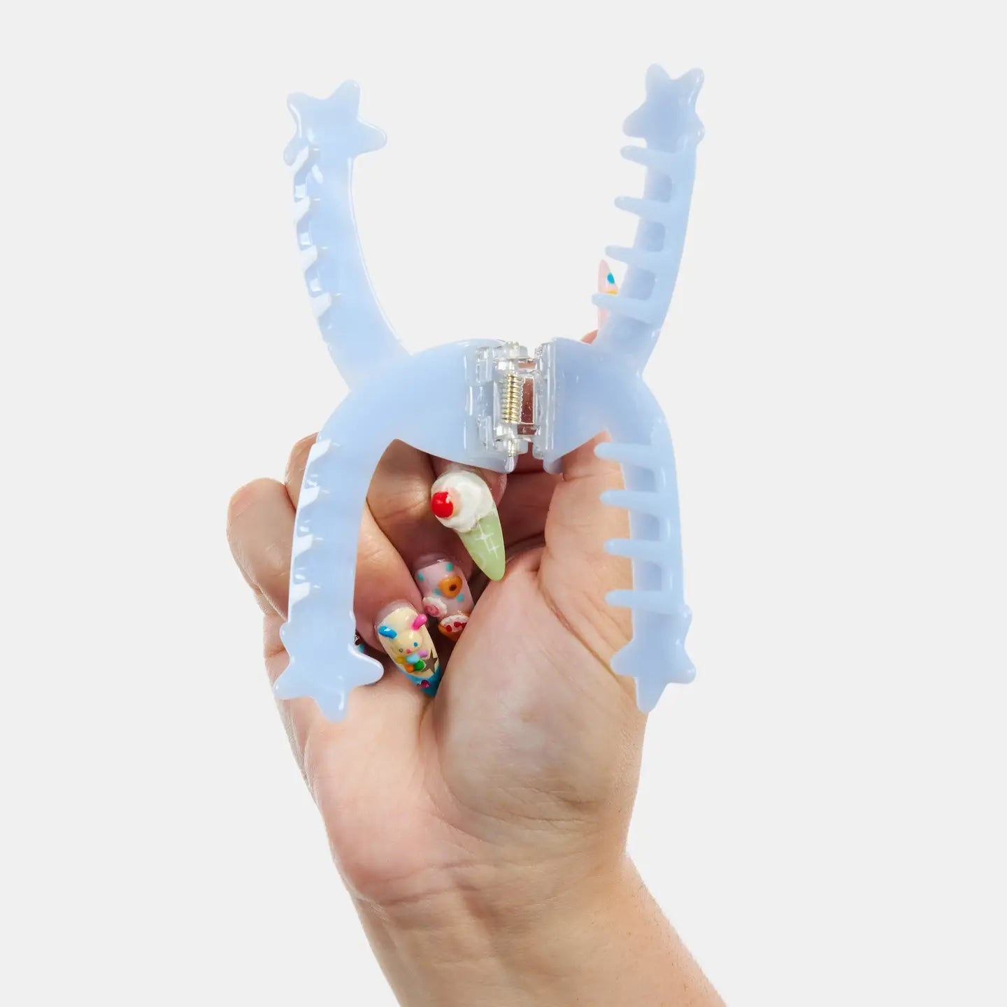 CHUNKS - Single Star Loop Claw in Baby Blue