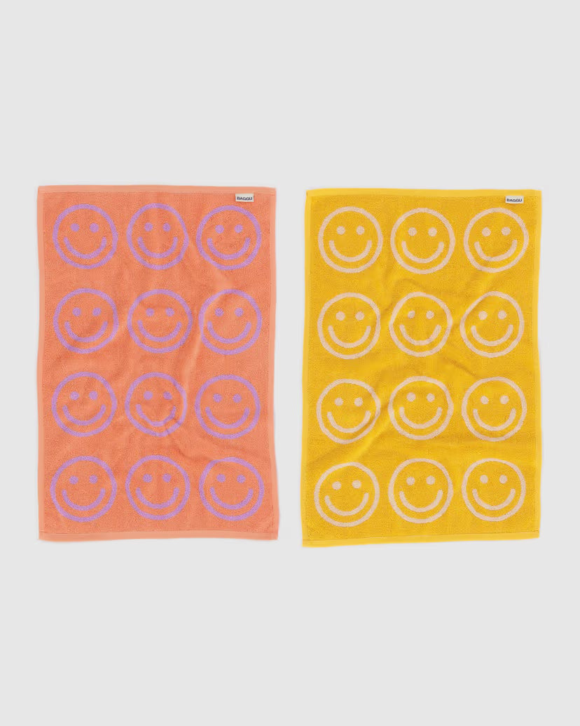 BAGGU - Hand Towel Set of 2 - Happy Lilac Marigold