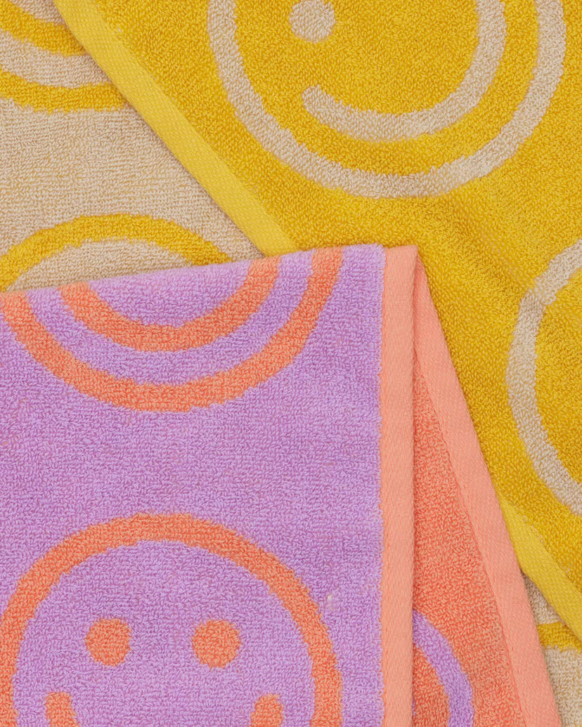 BAGGU - Hand Towel Set of 2 - Happy Lilac Marigold