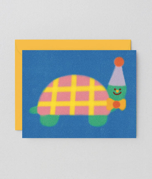 Wrap - 'Birthday Turtle' Kids Birthday Greetings Card