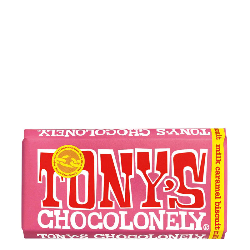 Tony's Chocolonely Milk Chocolate Caramel Cookie Bar chocolate TONY'S CHOCOLONELY   