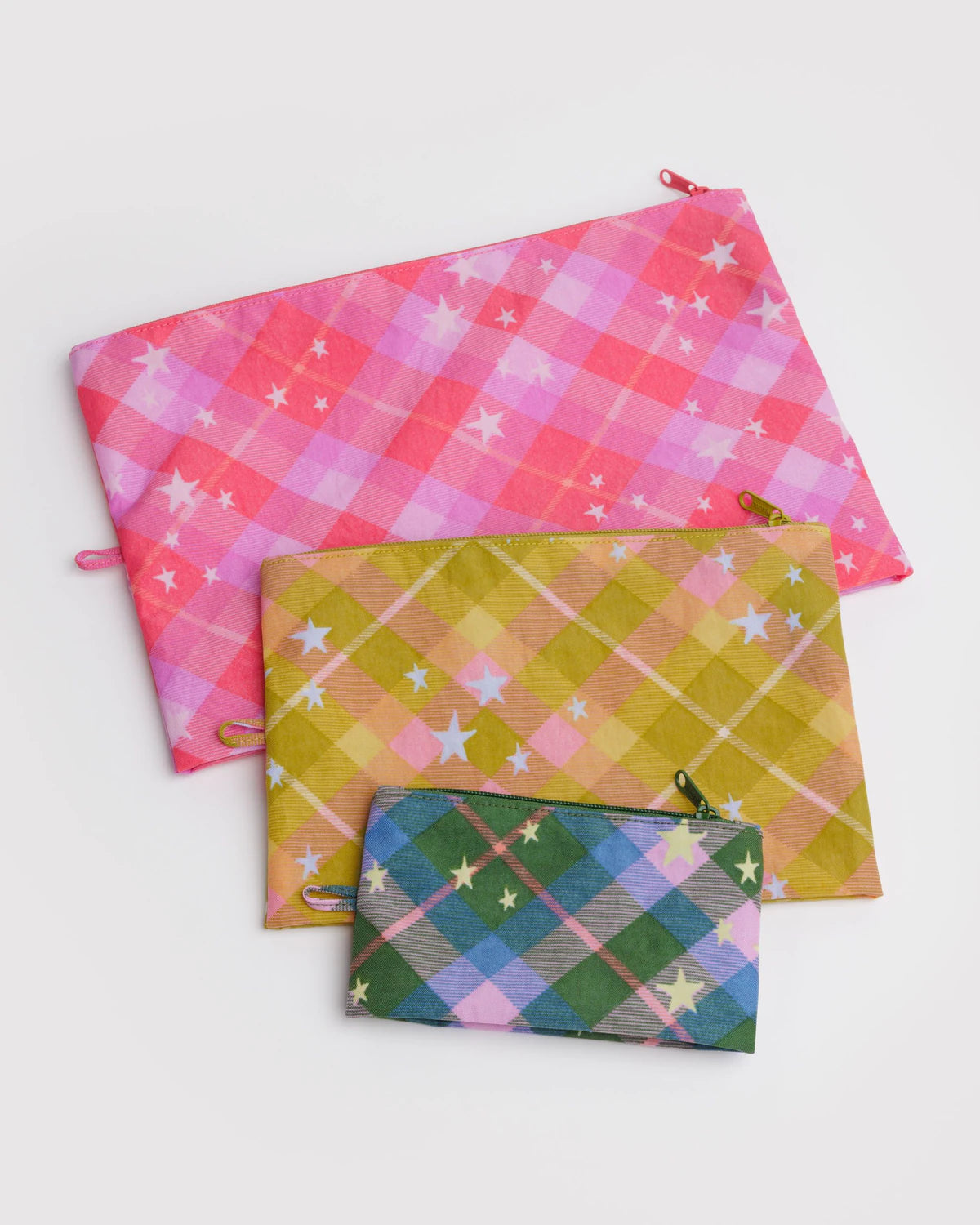 BAGGU - Go Pouch Set - Star Plaid