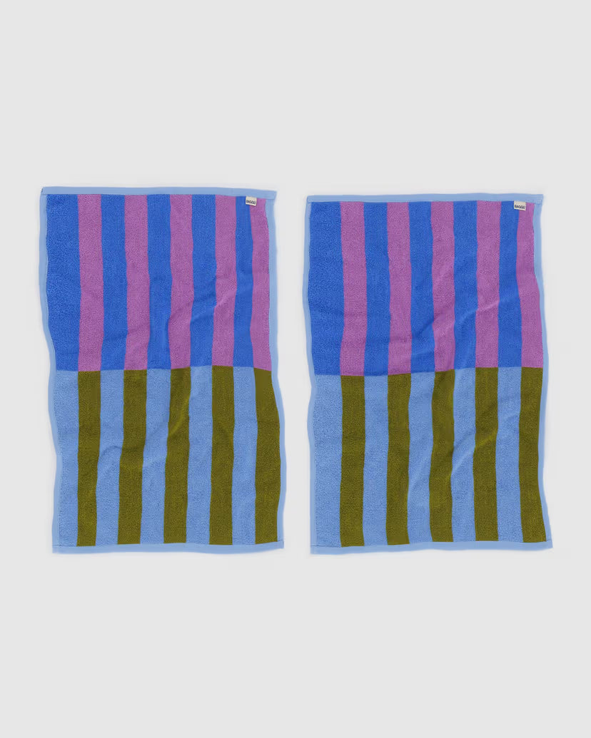BAGGU - Hand Towel Set of 2 - Cabana Stripe Mix