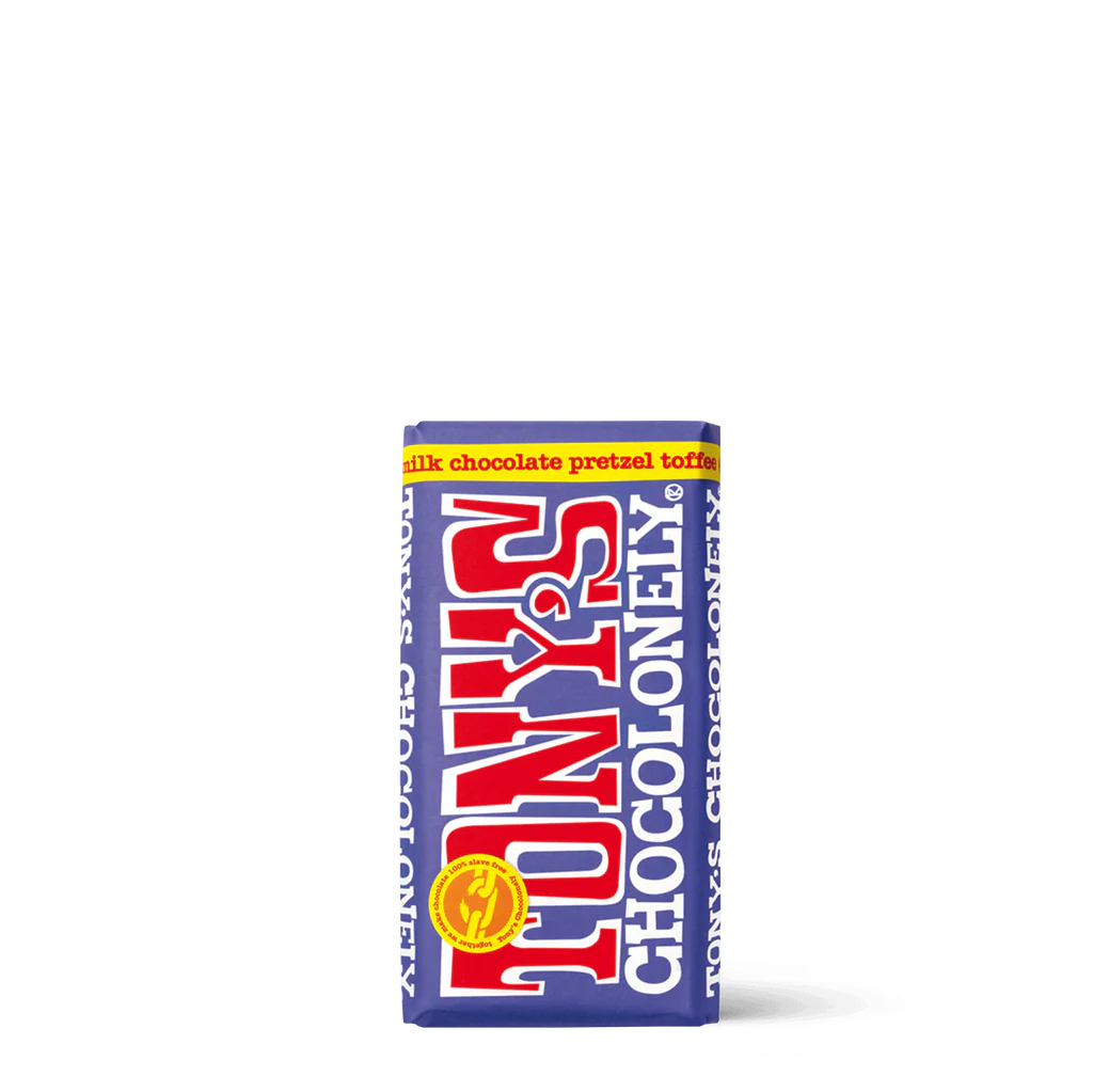 Tony's Chocolonely Dark Milk Pretzel Toffee 42%