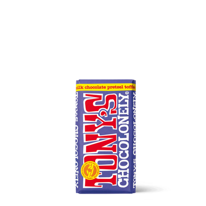 Tony's Chocolonely Dark Milk Pretzel Toffee 42% chocolate TONY'S CHOCOLONELY   