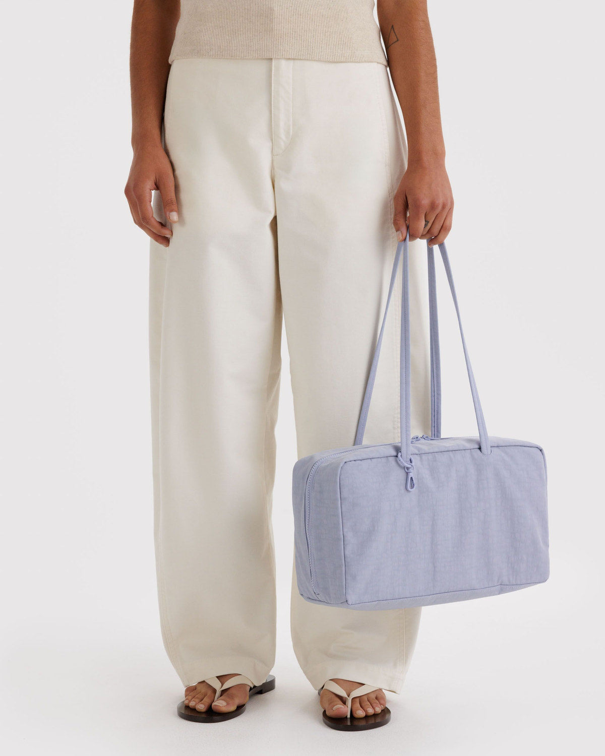 BAGGU - Medium Nylon Bowler Bag - Mist
