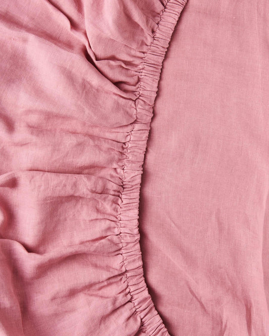 KIP&CO Peony Linen Fitted Sheet