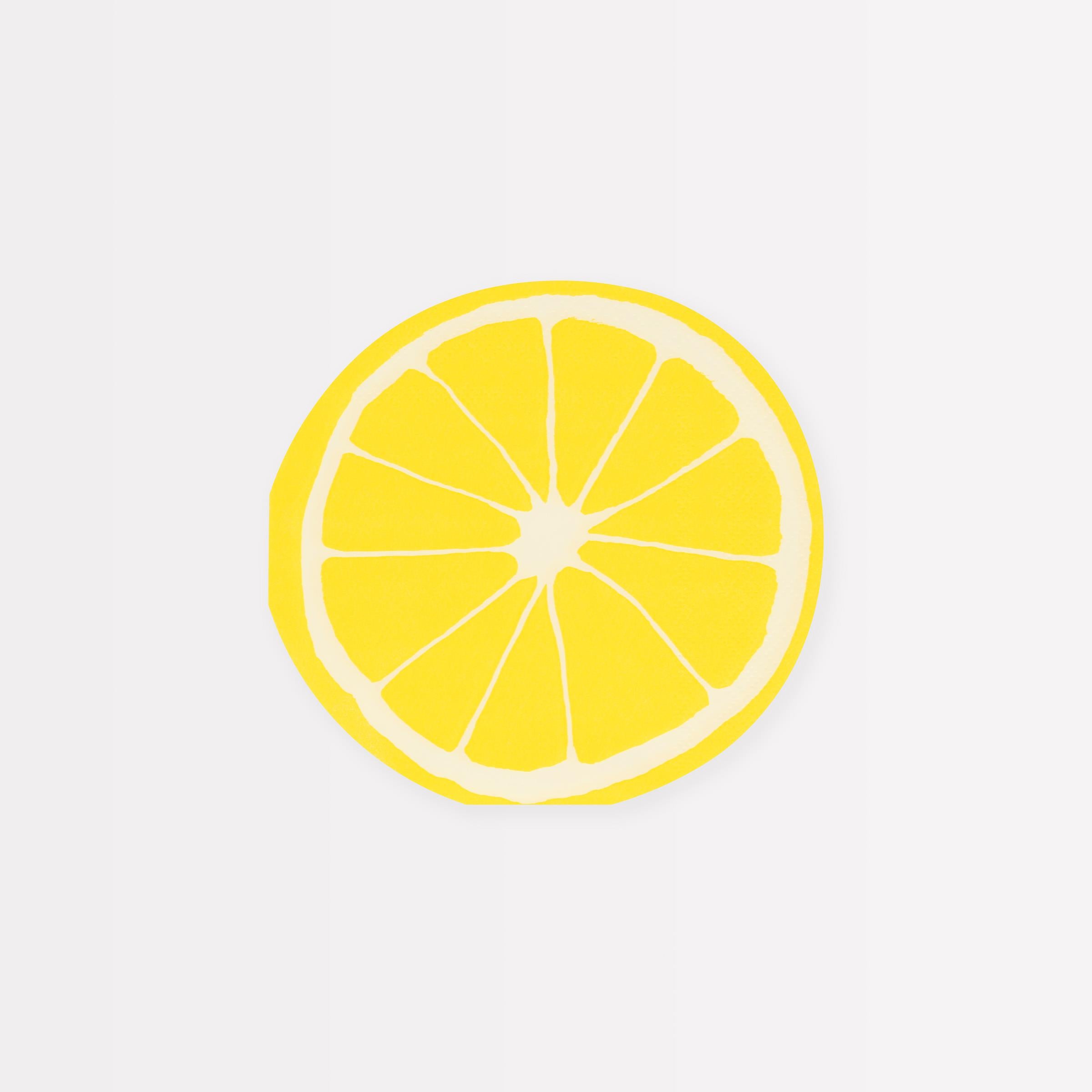 MERI MERI - Lemon Napkins (Pack of 16)
