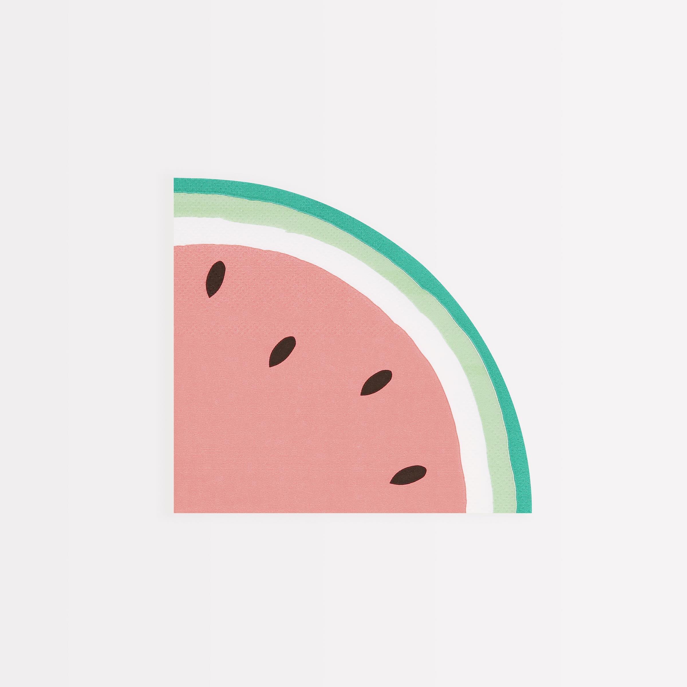 MERI MERI - Watermelon Slice Napkins (Pack of 16)