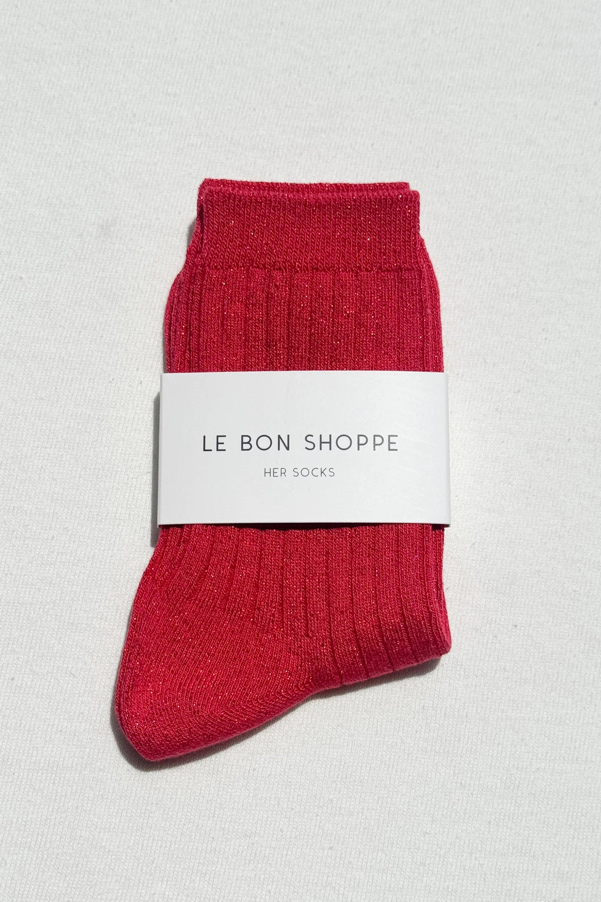 LE BON SHOPPE - Her Socks (Glitter) - Ruby Glitter