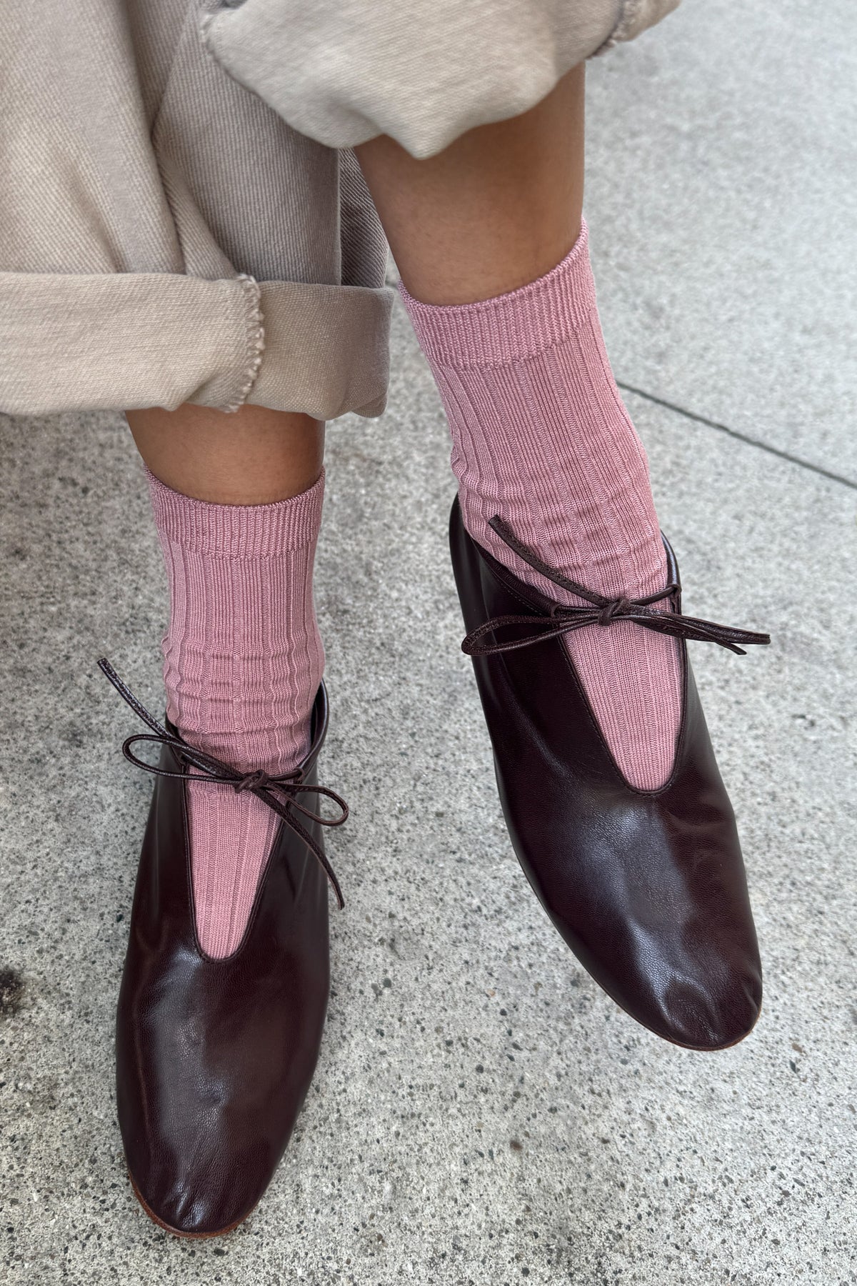 LE BON SHOPPE - Her Socks -  Desert Rose