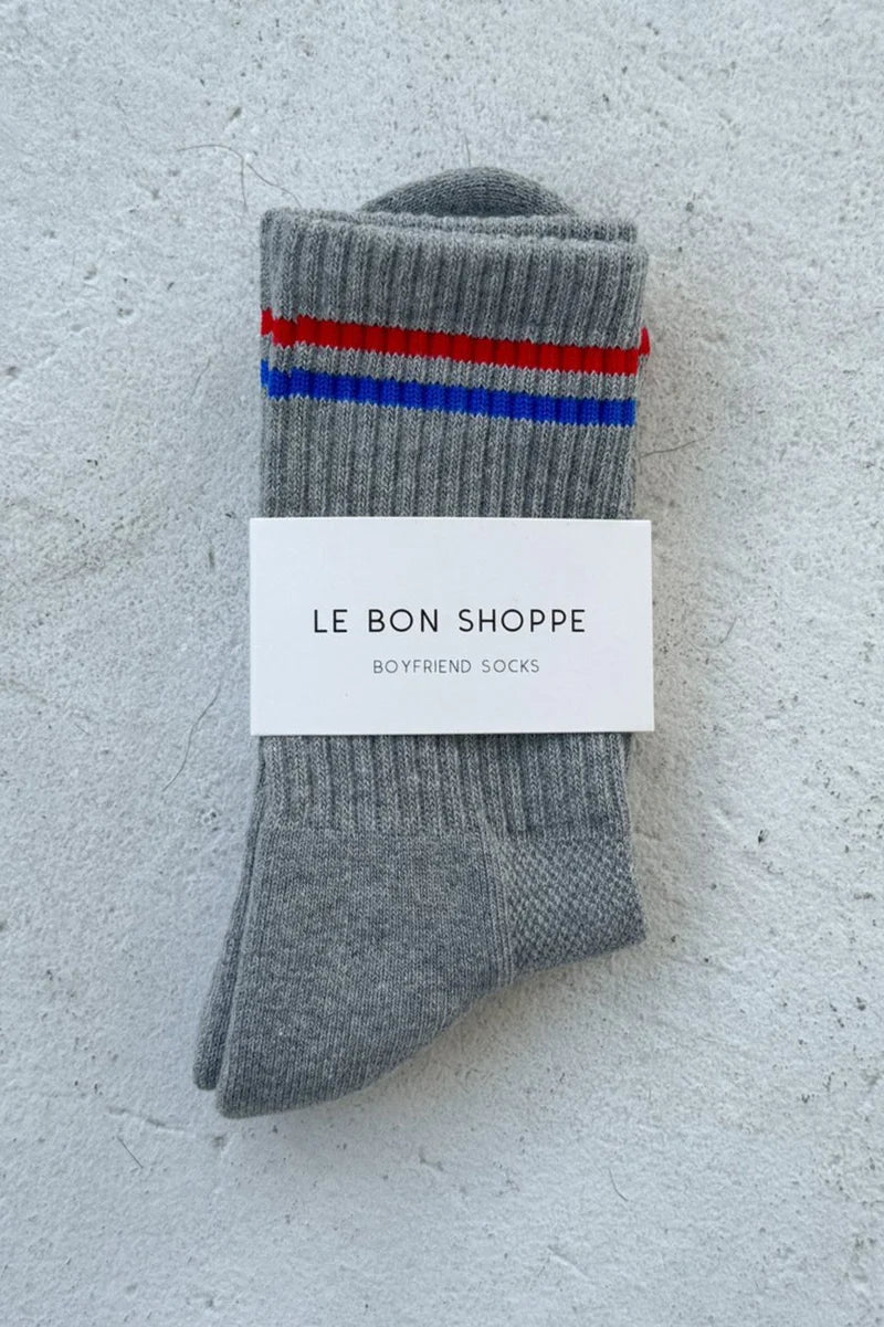 Le Bon Shoppe - Boyfriend Socks - True Grey