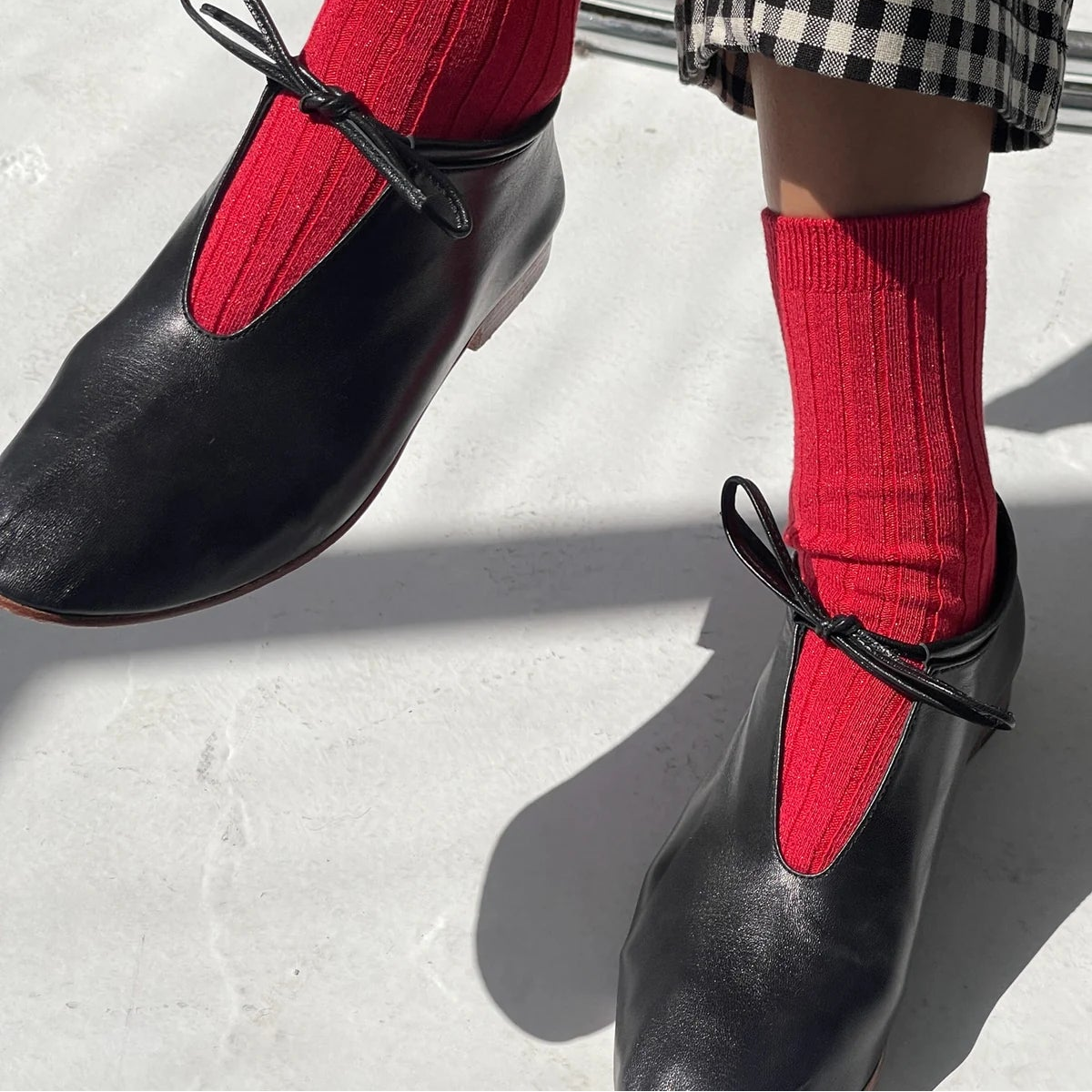 LE BON SHOPPE - Her Socks (Glitter) - Ruby Glitter