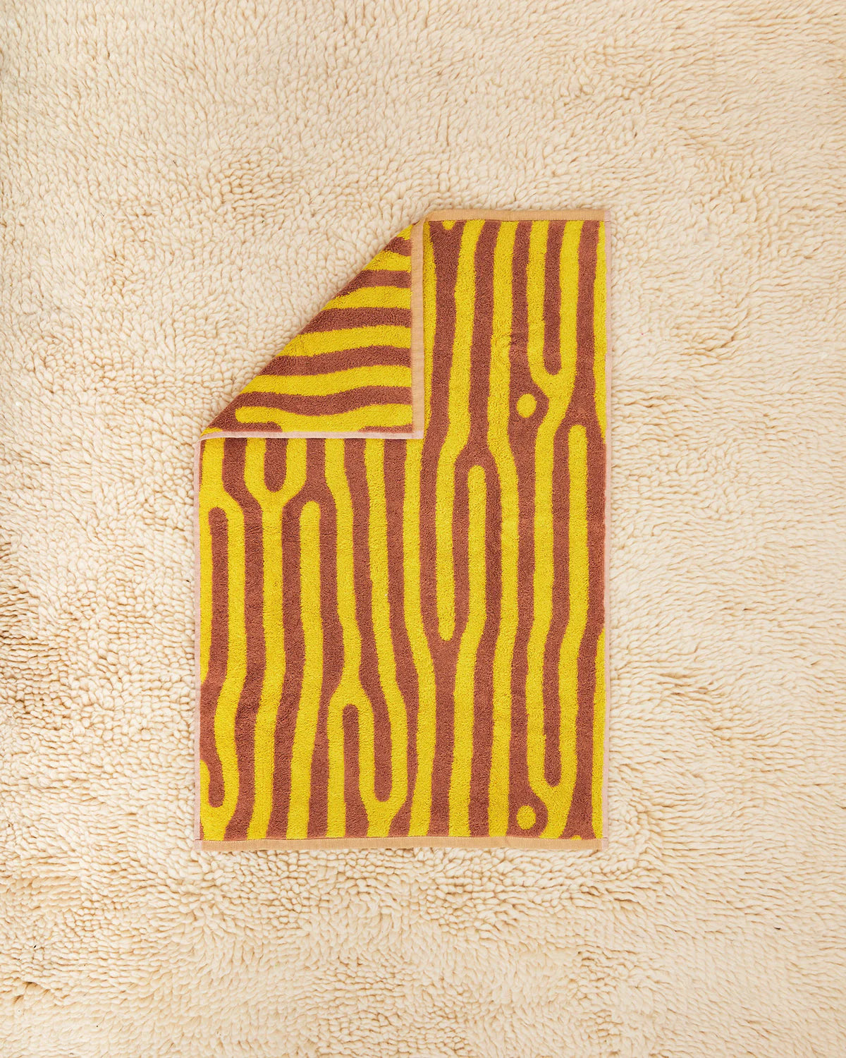 DUSEN DUSEN Terra Pattern | Oak Hand Towel