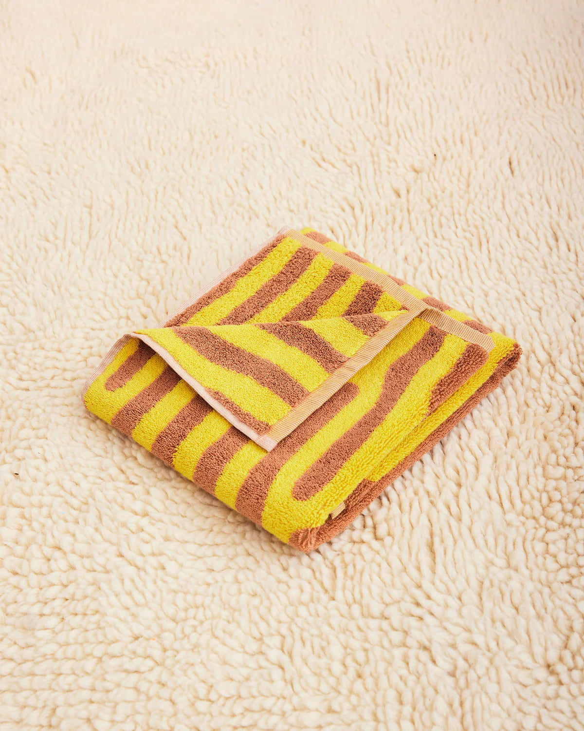 DUSEN DUSEN Terra Pattern | Oak Hand Towel