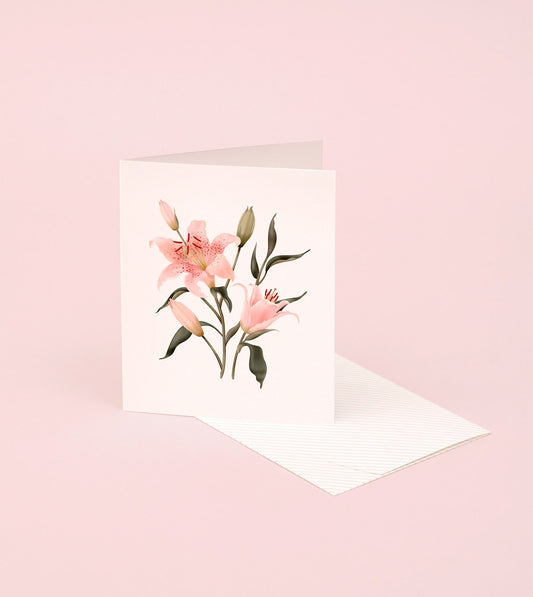 Botanical Scented Card | Oriental Lily