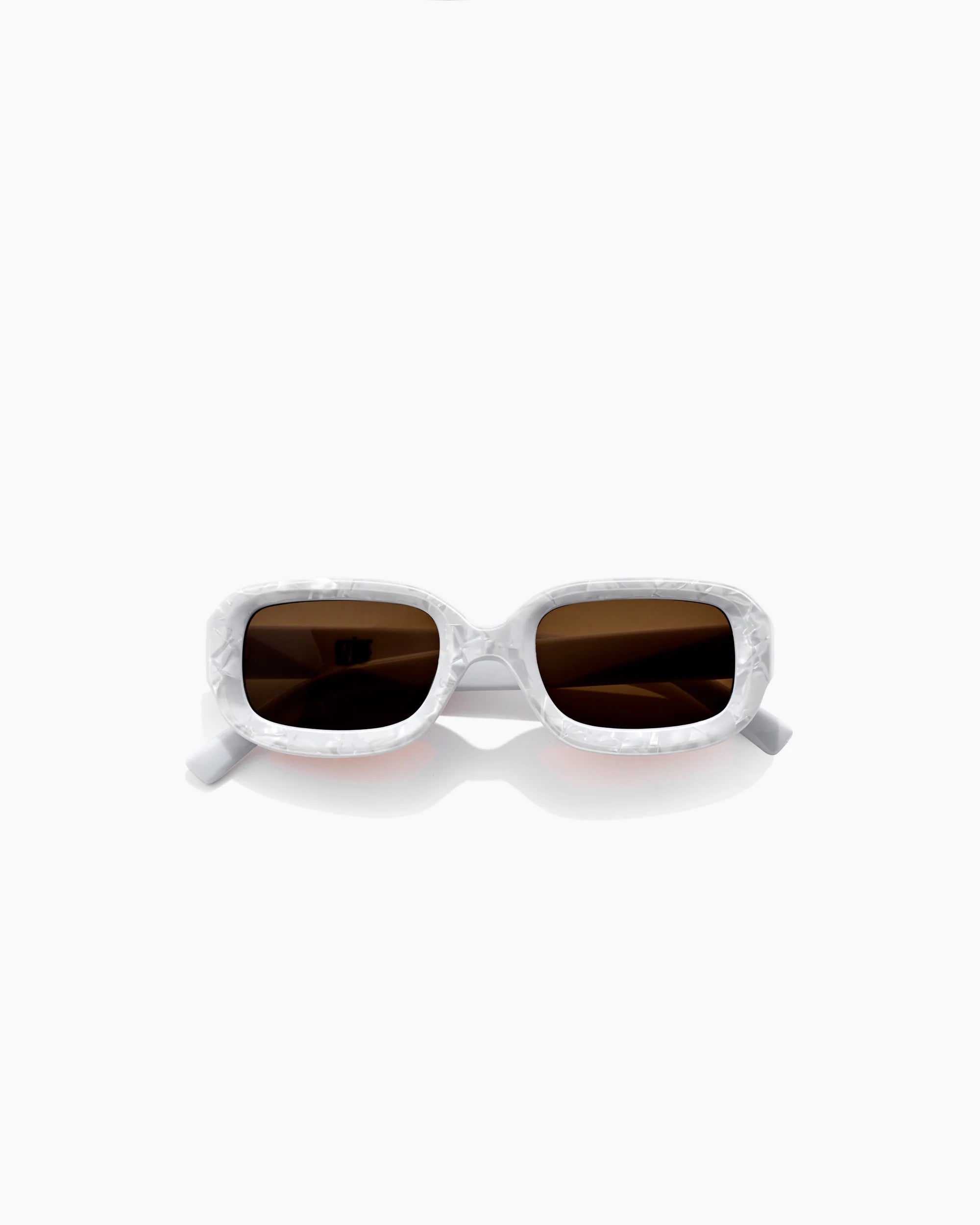 SZADE Soho Sunglasses - Ivory Marble/ Sepia