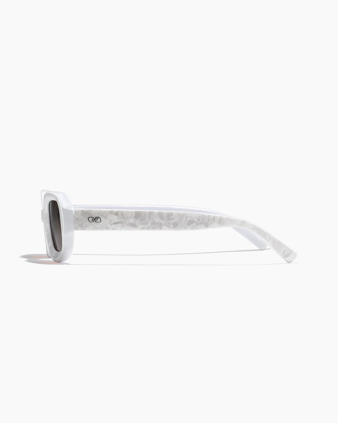 SZADE Soho Sunglasses - Ivory Marble/ Sepia