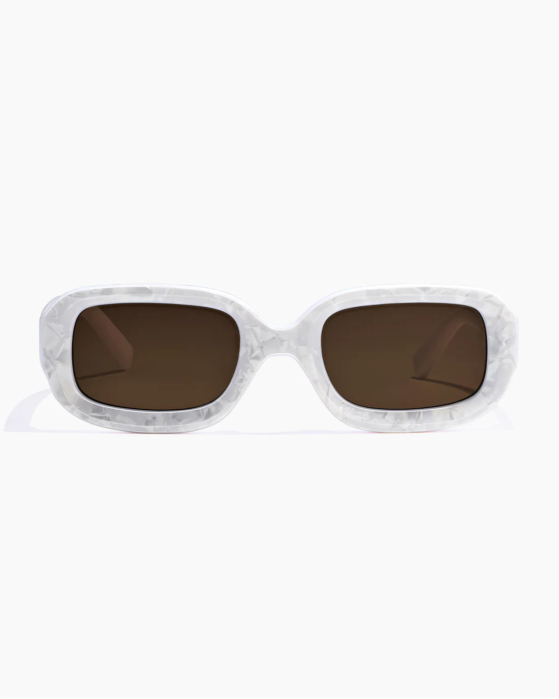 SZADE Soho Sunglasses - Ivory Marble/ Sepia