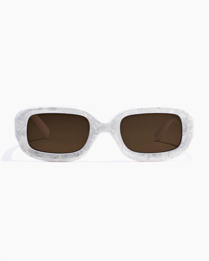 SZADE Soho Sunglasses - Ivory Marble/ Sepia sunglasses SZADE   