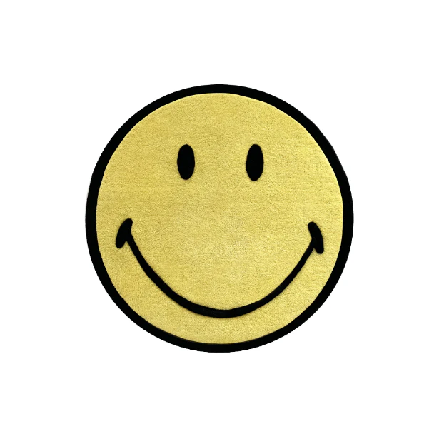 MAISON DEUX - Smiley Wall Rug - Yellow