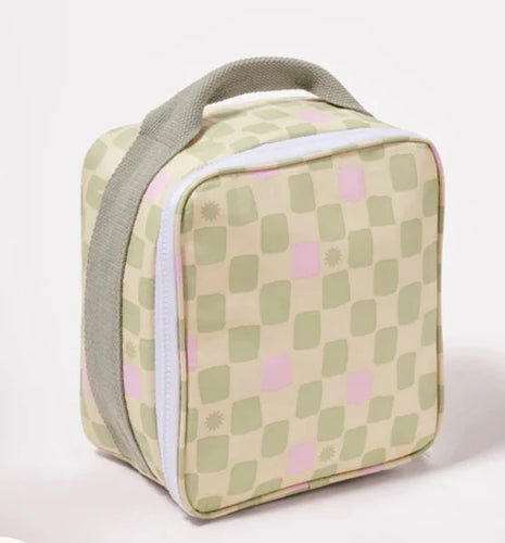 SUNNYLIFE Checkerboard Lunch Cooler Bag