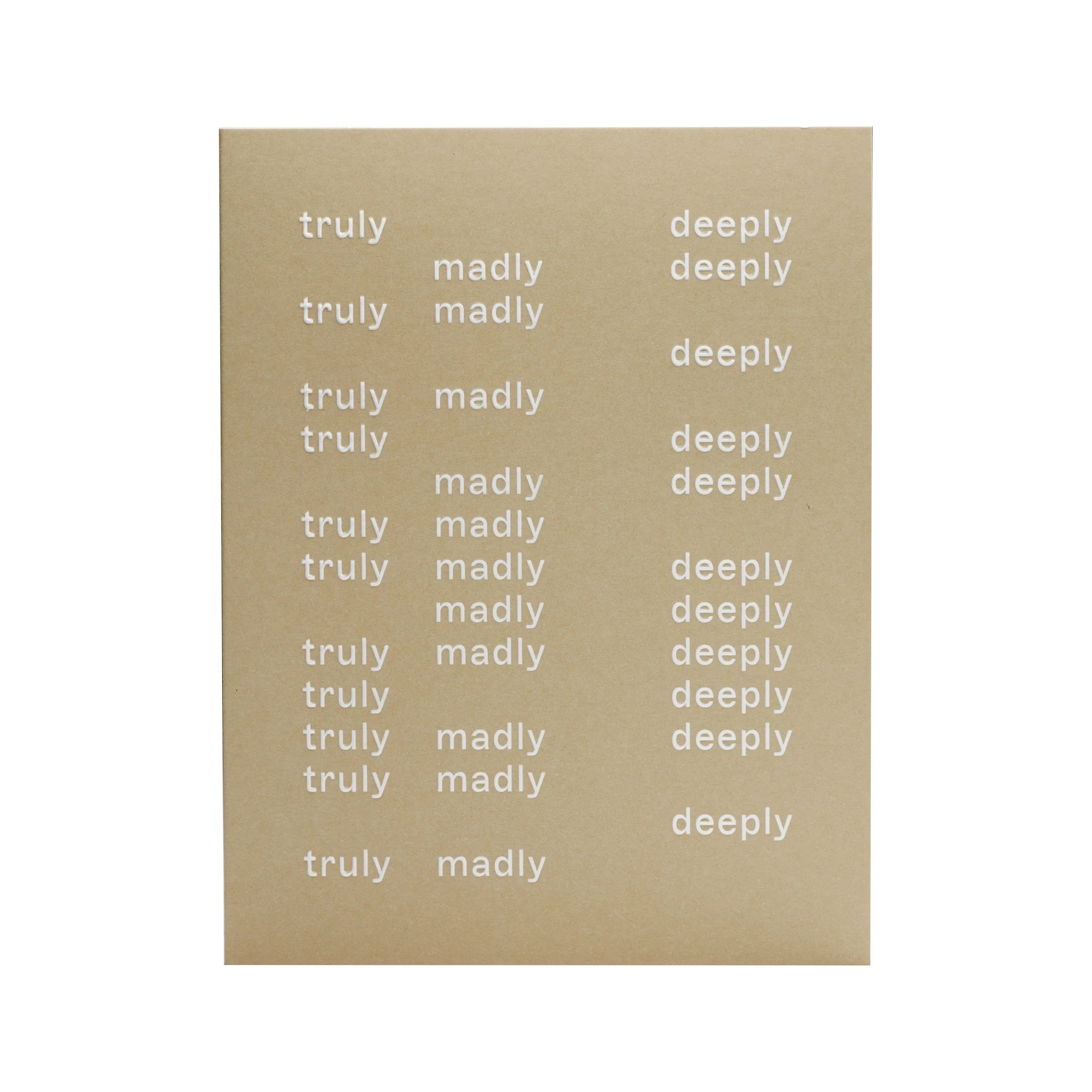 Short Talk Greeting Card | Truly Madly Deeply