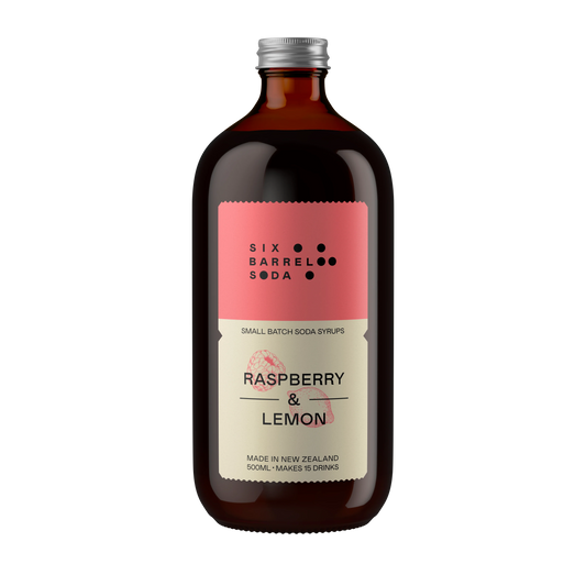 SIX BARREL SODA | Raspberry & Lemonade Soda SIX BARREL SODA   