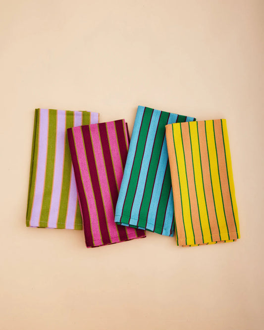 DUSEN DUSEN  Herb Stripe Napkins Set of 4 Napkin Dusen Dusen   