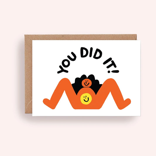 WRAP MAGAZINE - 'You Did It!' Greetings Card Greeting & Note Cards Wrap   