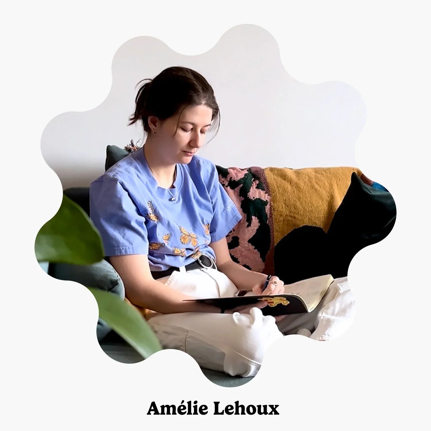 SLOW DOWN STUDIO - Papillons Mini Blanket