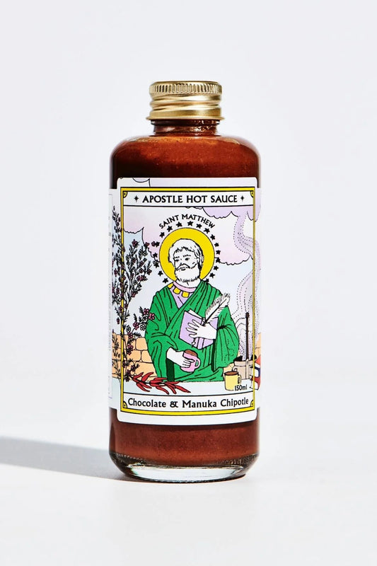 APOSTLE HOT SAUCE Saint Matt Choc And Manuka Smoked Chipotle - Preston ApothecaryApostle hot sauce