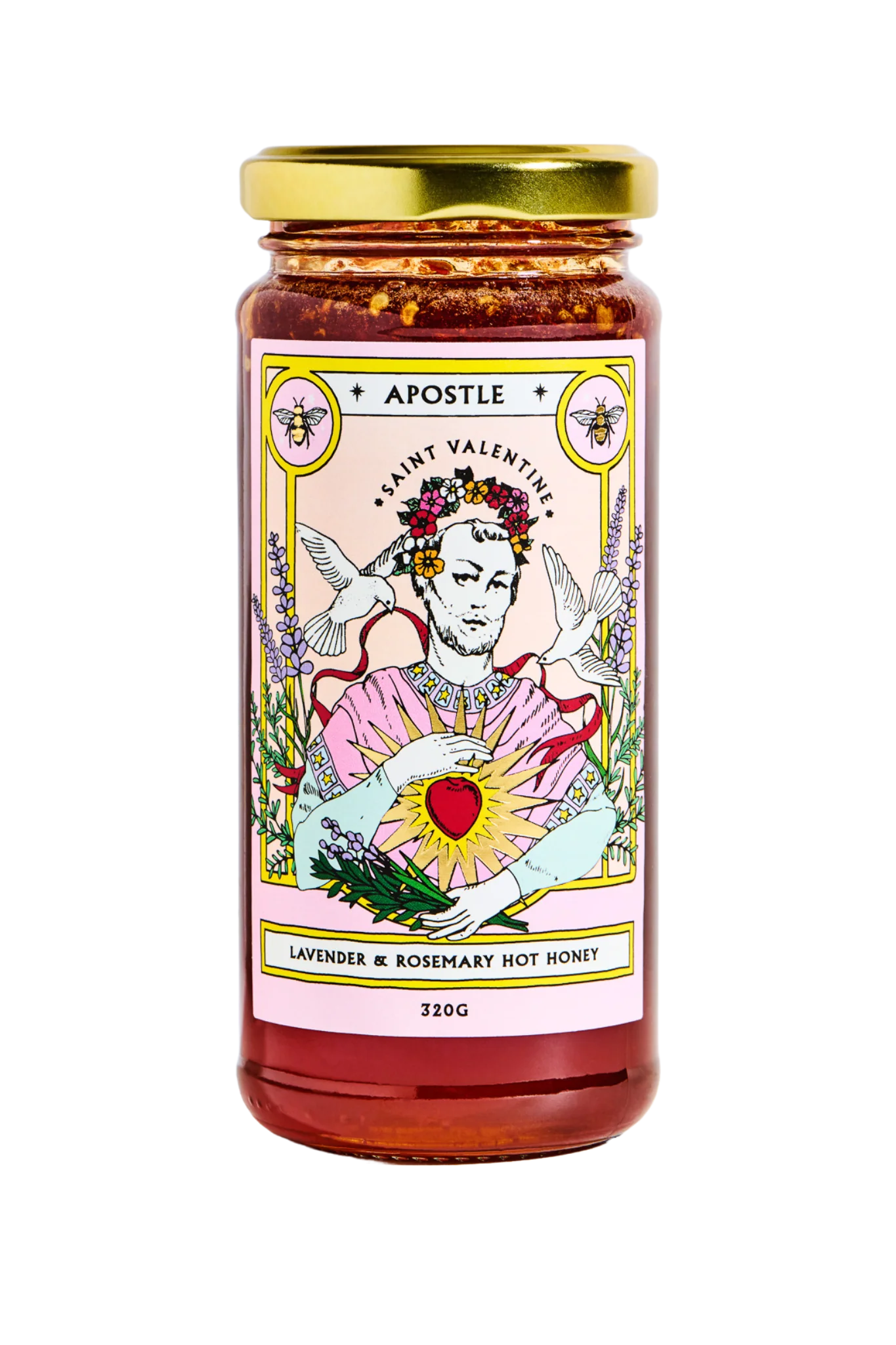 APOSTLE - Saint Valentine Lavender & Rosemary Hot Honey 320g