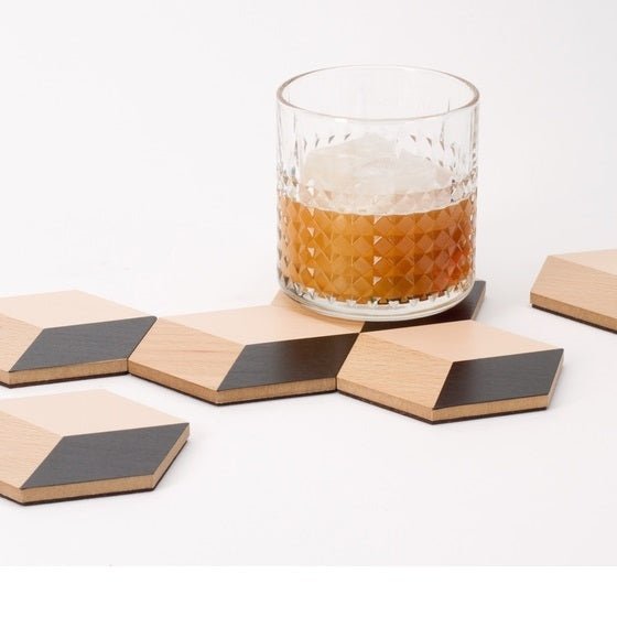 AREAWARE Table Tiles Black Coasters - Preston Apothecary