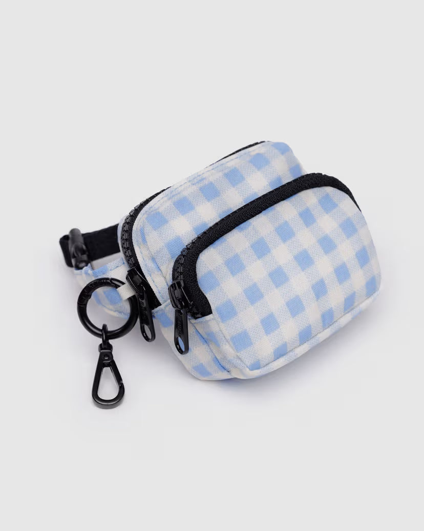 BAGGU - Fanny Pack Charm - Light Blue Gingham