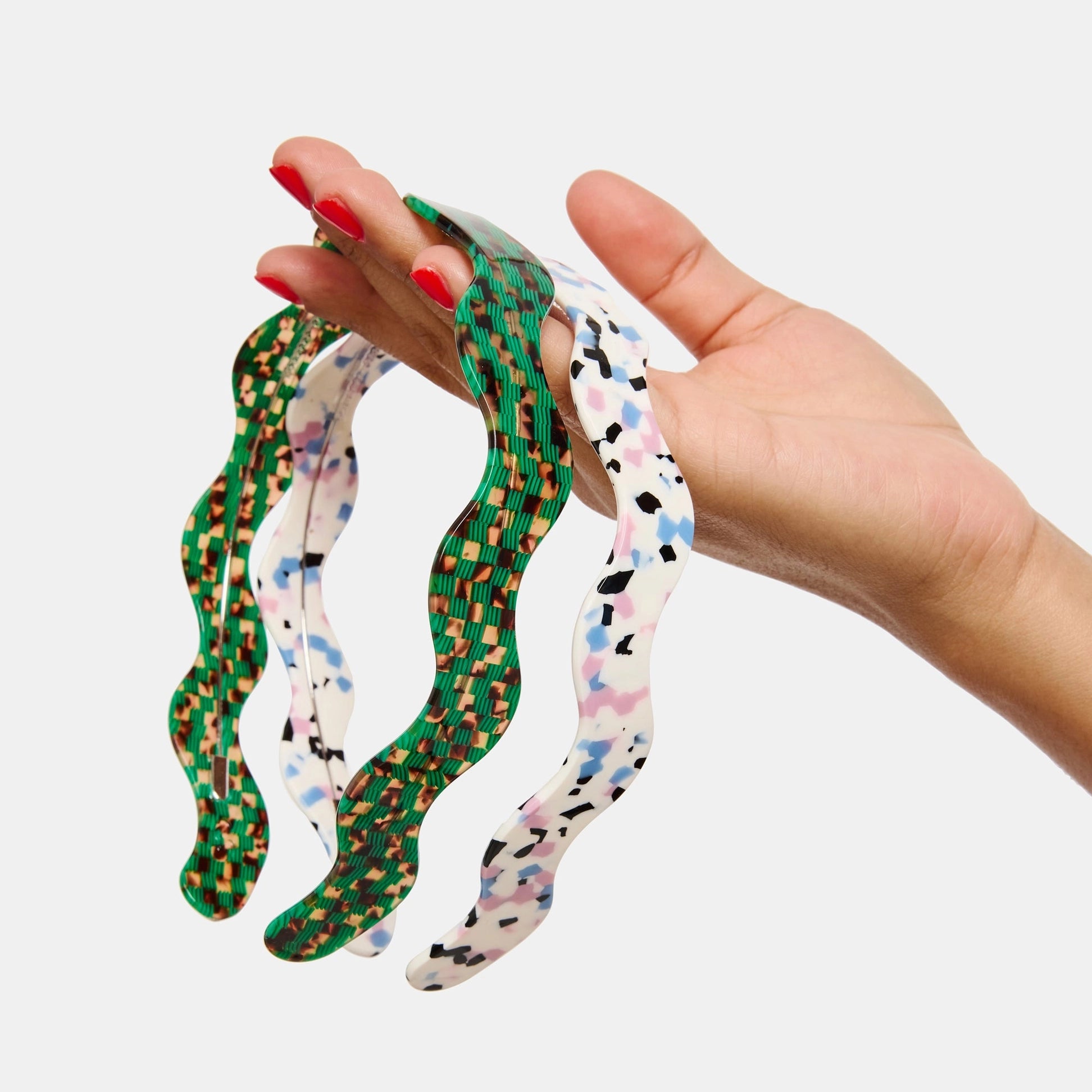 CHUNKS - Wavy Headband in Terrazzo