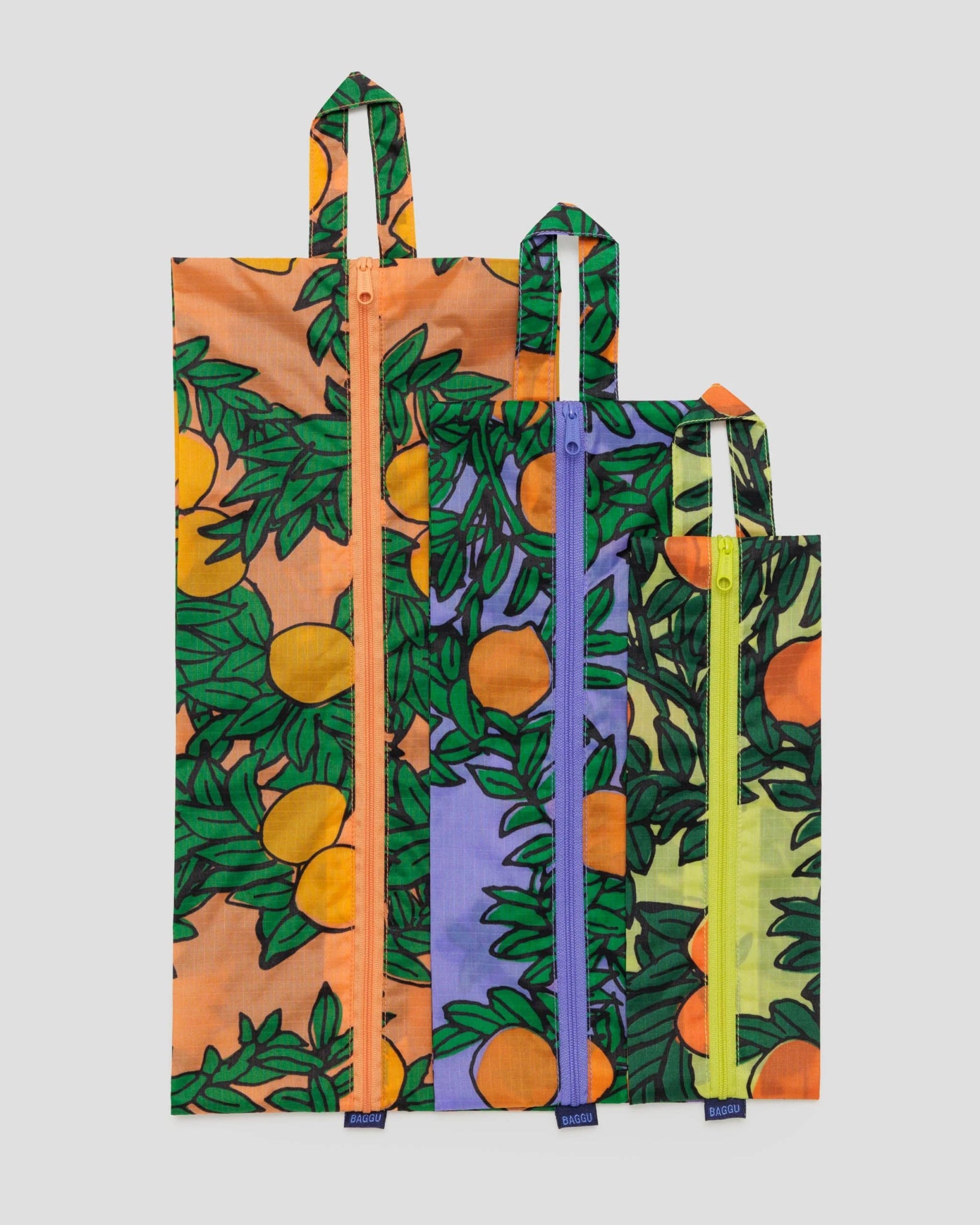 BAGGU 3D Zip Set | Orange Trees