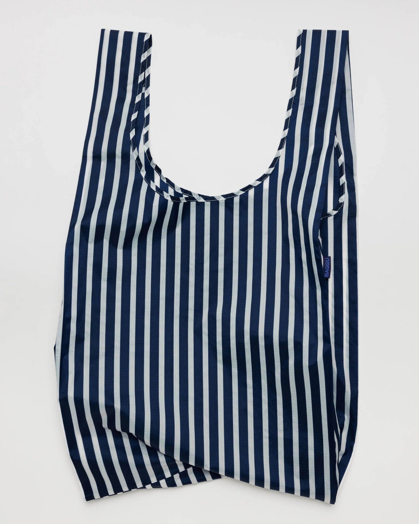 BAGGU - Big Baggu - Navy Stripe