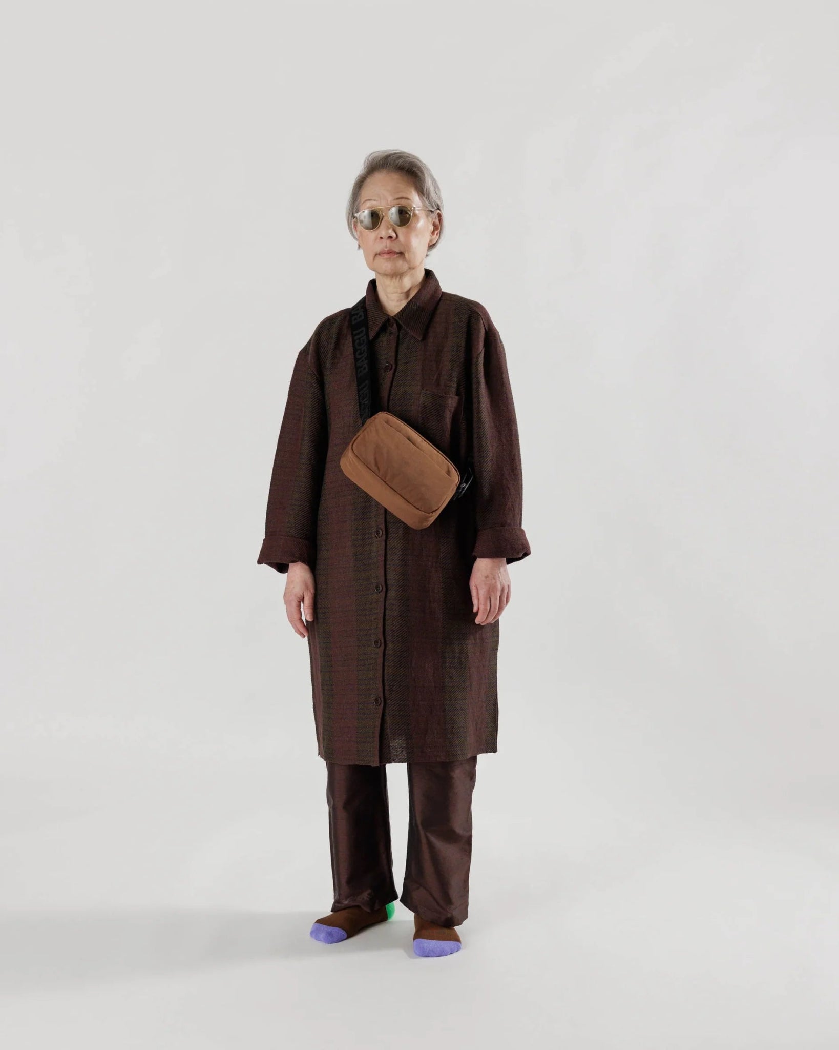 BAGGU Camera Crossbody - Brown