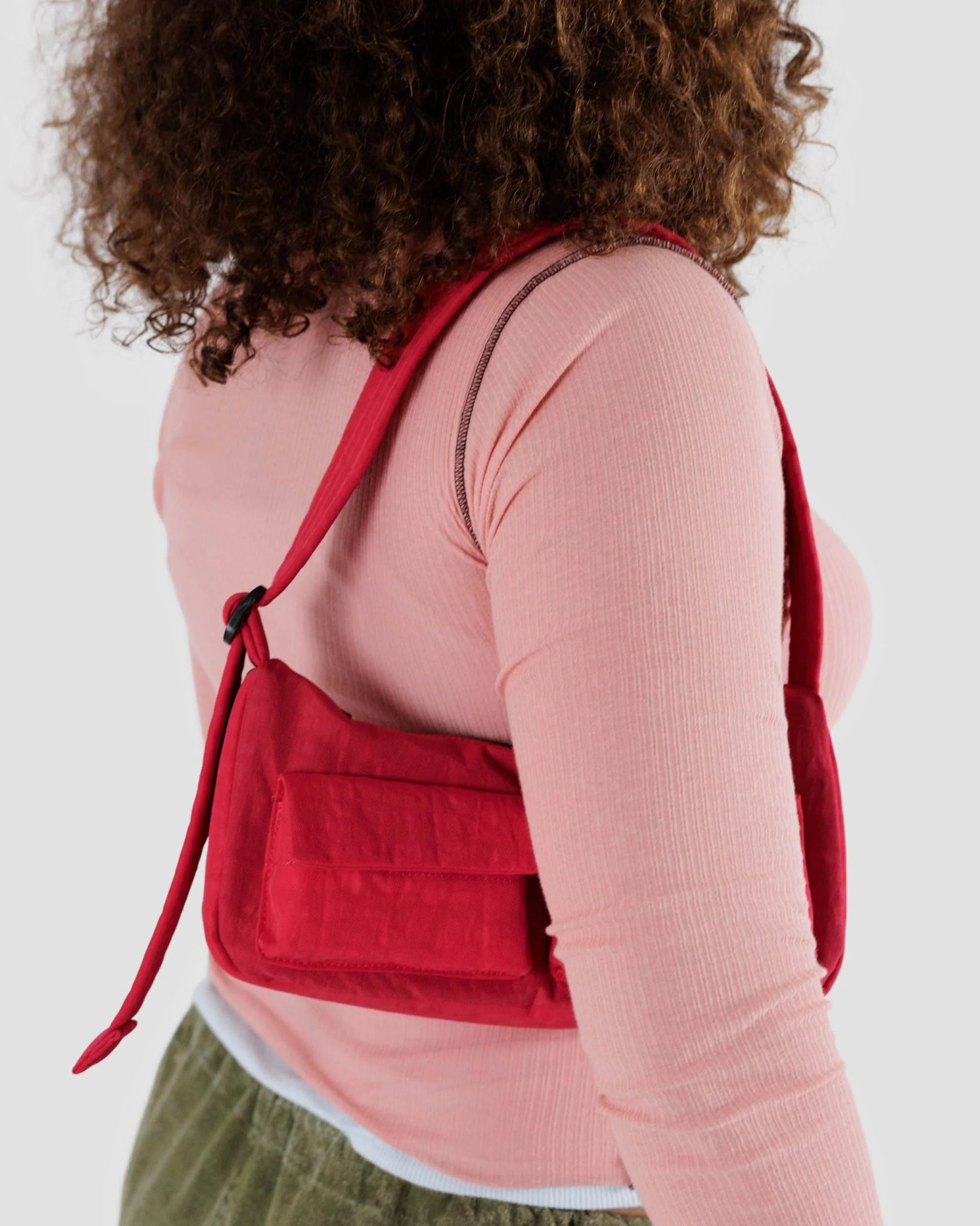 BAGGU Cargo Shoulder Bag - Candy Apple