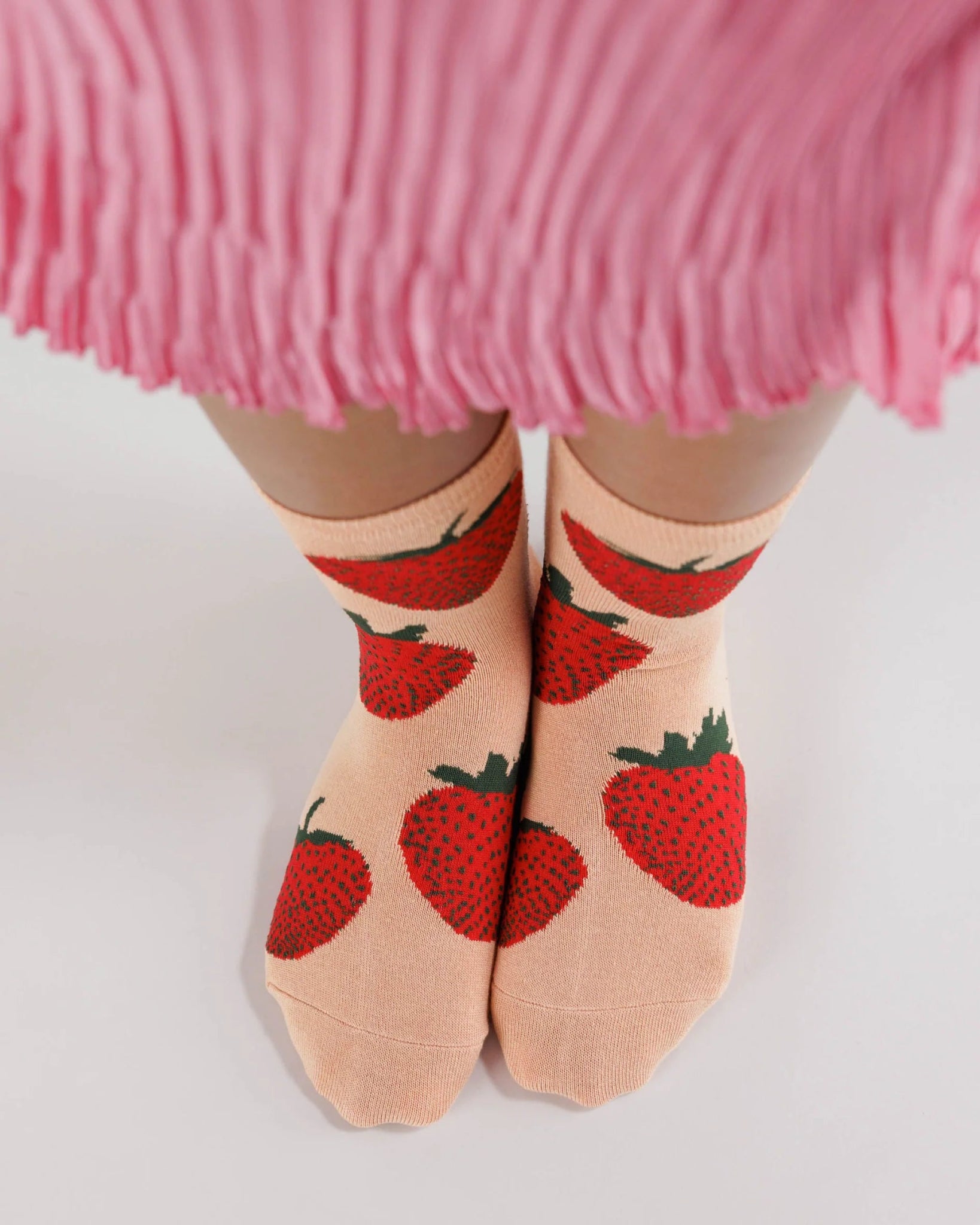 BAGGU Crew Sock | Strawberry