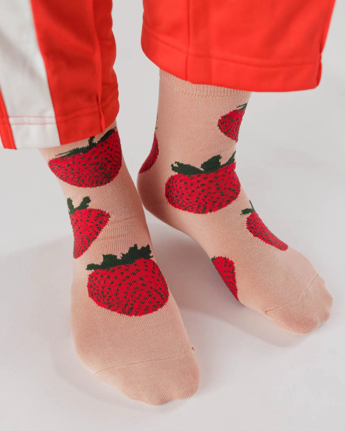 BAGGU Crew Sock | Strawberry