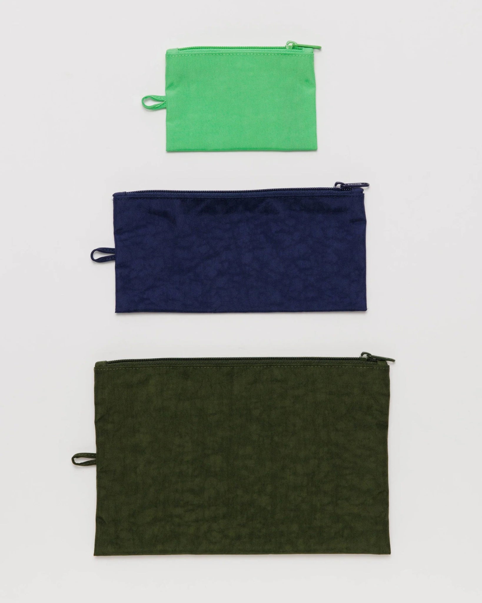 BAGGU Flat Pouch Set | Marine